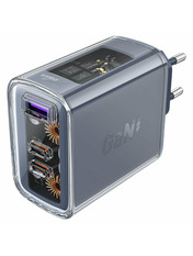 Мережевий зарядний пристрій ACEFAST A45 Sparkling series GaN Grey (1 USB-A + 2 USB-C) 65W Grey