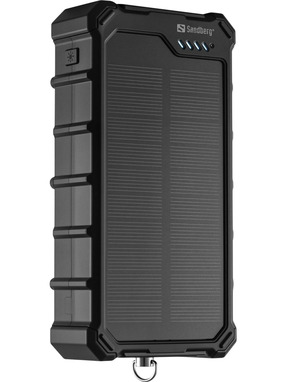 Павербанк Sandberg Solar Powerbank CampLED 2xUSB-C + 1xUSB-A 22,5W 20000mAh Black (421-24)