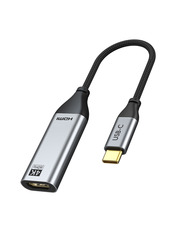 Кабель передачі відео CableTime v.2.0 Type-C (M) to HDMI (F) 0,2m Black/Gray