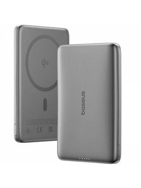 Павербанк Baseus PicoGo Ultra-Slim Qi2 Magnetic 1xUSB-C + 1xUSB-A 15W 10000mAh Pink (E0027202)