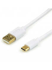 Кабель синхронізації ATcom USB to Type-C White 1,8 12.5W 1,8m White (AT13427)