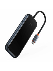 USB-хаб Baseus AcmeJoy 4 in 1 Type-C (3xUSB 3.0 + 1xType-C) Dark Gray (WKJZ010013)