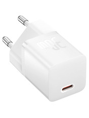 Мережевий зарядний пристрій Baseus GaN5 30 Type-C White 1 USB-C (1 USB-C) 30W + кабель Type-C White (P10110902213-00)