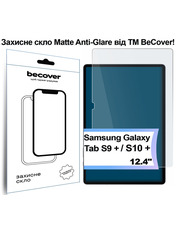 Захисне скло BeCover Matte Anti-Glare Samsung Tab S9 Plus/S9 FE Plus X810/X816/X610/X616 Захисне скло для планшетів