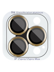 Захисне скло інше Metal Classic для Apple iPhone 16 Pro (6.3") / 16 Pro Max (6.9") Глянсова BOX глянсове Gold