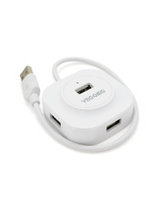 USB-хаб VEGGIEG V-U2407 USB 2.0 (4xUSB 2.0) White