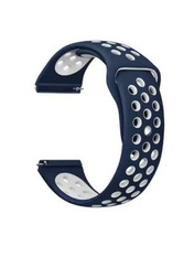 BeCover Xiaomi Amazfit/Samsung 20 mm Білий Blue/White (705698)