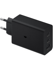 Мережевий зарядний пристрій Samsung EP-T6530 (1 USB-A + 2 USB-C) 65W Black (EP-T6530NBEGRU)