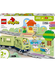 Lego DUPLO Town Інтерактивний пригодницький потяг 57 деталей (10427) Конструктори
