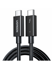 Кабель синхронізації Ugreen US501 Type-C to Type-C 100W 0,8m Black (30389)