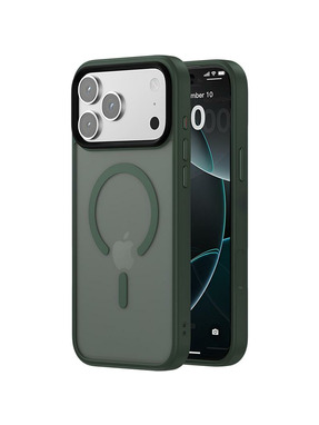 Чохол Metal Buttons Magsafe для Apple iPhone 17 Pro Dark Green