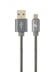 Кабель синхронізації Cablexpert CC-USB2S-AMmBM USB to microUSB 1m Black (CC-USB2S-AMmBM-1M-BG)