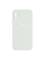 Чохол Silicone Case Square Full Camera для Apple iPhone X/XS White White (6958103472)