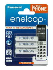 Акумуляторна батарейка Panasonic Eneloop AAA Ni-MH 3 750 750mAh 3шт (BK-4MCCE/3DE)