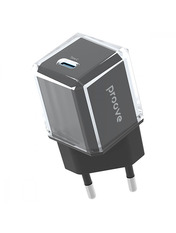 Мережевий зарядний пристрій Proove Pure GaN Black (1 USB-C) 30W Black