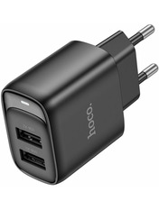 Мережевий зарядний пристрій Hoco C141A Black Відсутній (2 USB-A) 10,5W Black 2 USB-A 10.5