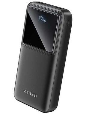 Павербанк Vention FHLB0 1xUSB-C + 2xUSB-A 22,5W 20000mAh Black (FHLB0)