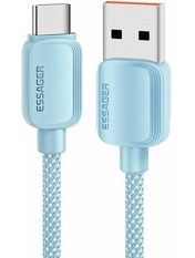 Кабель синхронізації Essager Breeze USB to Type-C Blue 2 Ні 100W 2m Blue (EXC7A-WLA03-P)