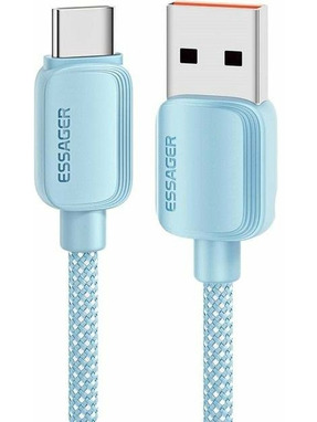 Кабель синхронізації Essager Breeze USB to Type-C 100W 2m Blue (EXC7A-WLA03-P)