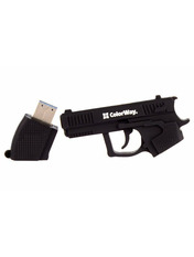 USB накопичувач ColorWay Pistol USB 3.0 32 ГБ 32GB Black (CW-USBPL32)