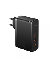 Мережевий зарядний пристрій Baseus Gan5 Pro 1 USB-A + 2 USB-C Type-C to Type-C Black 160 (1 USB-A + 2 USB-C) 160W + кабель Type-C to Type-C Black