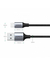 Кабель синхронізації Ugreen USB to Lightning 1m Black (60156)