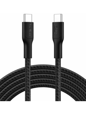 Кабель синхронізації Belkin BoostCharge Pro Type-C to Type-C 240W 3m Black (CAB025HQ3MBK)