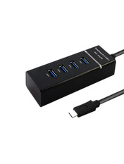 USB-хаб Maiwo KH303 Type-C (4xUSB 3.0) Black (KH303)