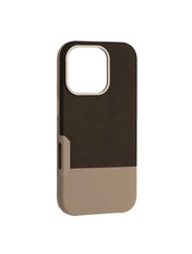 Чохол Two different leather Case MagSafe для Apple iPhone 16 Pro Max Clay