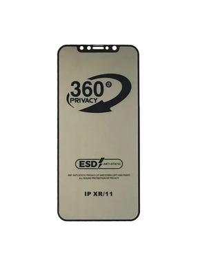Захисне скло Privacy Anti-static 360° для Apple iPhone XR/11 антишпигун Black