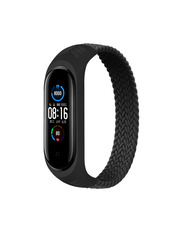 BeCover Elastic Nylon Style Mi Band 5/6/7 Чорний Black (706145)