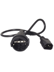 Кабель живлення ATcom IEC-C14 to CEE 7/7 0,2m Black (10014)
