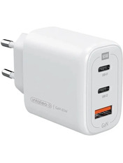 Мережевий зарядний пристрій Intaleo TCG65GAN (1 USB-A + 2 USB-C) 65W White
