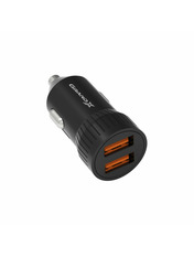 Автомобільний зарядний пристрій Grand-X CH-20B 12W 2 USB-A Black