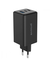 Мережевий зарядний пристрій Proove Pocket GaN (1 USB-A + 2 USB-C) 100W Black (WCPG10012201) Black 100 1 USB-A + 2 USB-C