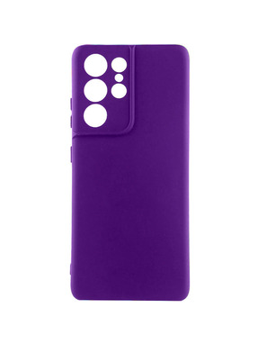 Чохол GETMAN Liquid Silk Full Camera для Samsung Galaxy S908 S22 Ultra Ultra Violet (6928107453)