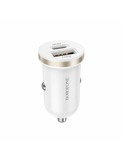 Автомобільний зарядний пристрій Borofone BZ22 Scenery 30W White 1 USB-A + 1 USB-C White