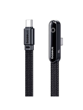 Кабель синхронізації Baseus MVP 3 Type-C to Type-C 100W 1m 90° Black (P10382500121-00)