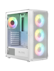Корпус Logic Concept Portos Mesh+Glass Midi-Tower White (322131424)