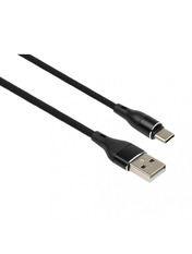 Кабель синхронізації Vinga USB to Type-C Чорний 1m Чорний (VCPDCTCCANB1BK)