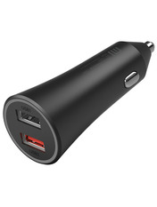 Автомобільний зарядний пристрій Xiaomi Mi Car Fast Charger CC06ZM 37W 2 USB-A Black (GDS4131CN/GDS4147GL) 2 USB-A Black Відсутній