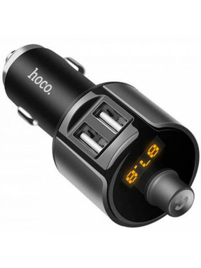 Автомобільний трансмітер Hoco E19 12W (USB-A) Black