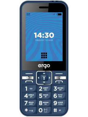 Кнопковий телефон Ergo E281 DS Blue