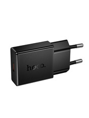 Мережевий зарядний пристрій Hoco N72 Speed Black (1 USB-C) 20W Black