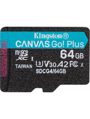 Карта пам'яті Kingston Canvas Go! Plus microSDXC 64GB UHS-I U3 64 ГБ Ні UHS-I U3