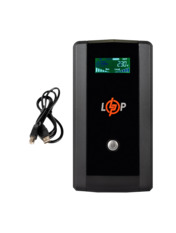 ДБЖ LogicPower LP UL1250VA 4 Pro (720W) LCD EURO Black (21950) 720 2 x 12V/7Ah LCD