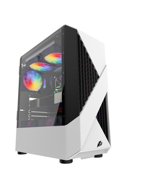 Корпус 1stPlayer F3-A 600W Midi-Tower White (F3-A-WH-4F1-PS-600FK-EU)