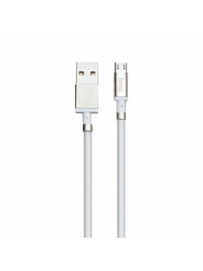Кабель синхронізації Hoco U91 Magic USB to microUSB 12W 1m White
