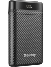 Павербанк Sandberg Survivor Nano 2xUSB-C 10000 Black 20 20W 10000mAh Black (421-32)