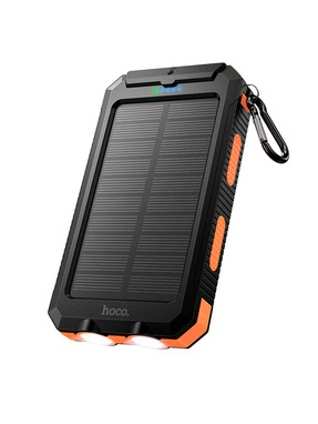 Павербанк Hoco J164 Platinum Solar 1xUSB-C + 1xUSB-A 18W 8000mAh Black